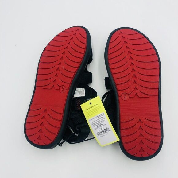 Brand New All In Motion Black Sandals For Men Size 6 Open Toe/‎ Summer Shoes - Picture 4 of 5